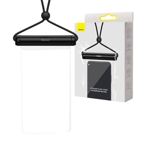 Uniwersalne etui wodoodporne Baseus Cylinder do smartfonów (czarne) Uniwersalne etui wodoodporne Baseus Cylinder do smartfonów (czarne)