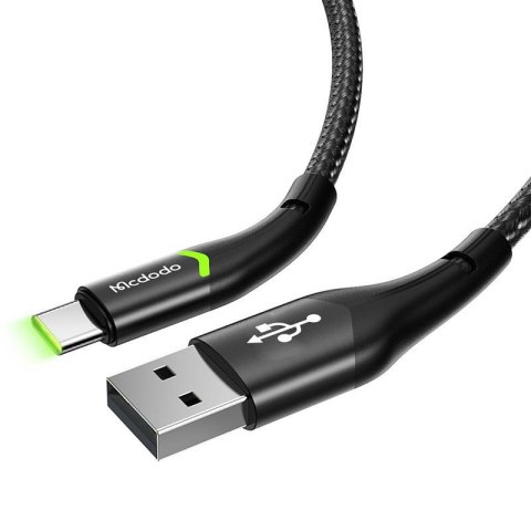 Kabel USB do USB-C Mcdodo Magnificence CA-7960 LED, 1m (czarny) Kabel USB do USB-C Mcdodo Magnificence CA-7960 LED, 1m (czarny)