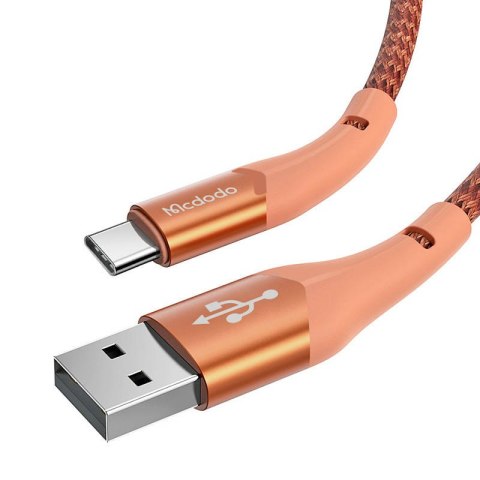 Kabel USB do USB-C Mcdodo Magnificence CA-7962 LED, 1m (pomarańczowy) Kabel USB do USB-C Mcdodo Magnificence CA-7962 LED, 1m (pomarańczowy)