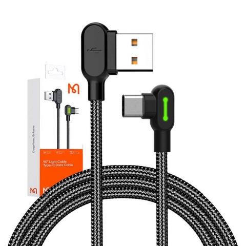 Kabel USB do USB-C kątowy Mcdodo CA-5280 LED, 0.5m (czarny) Kabel USB do USB-C kątowy Mcdodo CA-5280 LED, 0.5m (czarny)