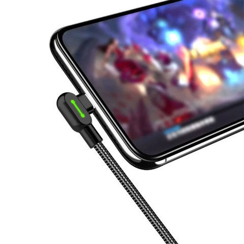 Kabel USB do USB-C kątowy Mcdodo CA-5281 LED, 1.2m (czarny) Kabel USB do USB-C kątowy Mcdodo CA-5281 LED, 1.2m (czarny)