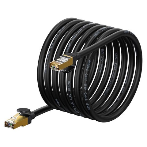 Kabel sieciowy Baseus Ethernet RJ45, 10Gb, 8m (czarny) Kabel sieciowy Baseus Ethernet RJ45, 10Gb, 8m (czarny)