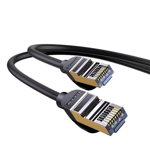 Kabel sieciowy Baseus Ethernet RJ45, 10Gb, 8m (czarny) Kabel sieciowy Baseus Ethernet RJ45, 10Gb, 8m (czarny)