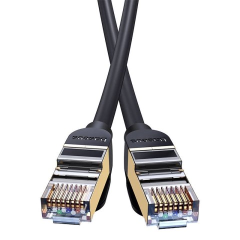 Kabel sieciowy Baseus Ethernet RJ45, 10Gb, 8m (czarny) Kabel sieciowy Baseus Ethernet RJ45, 10Gb, 8m (czarny)