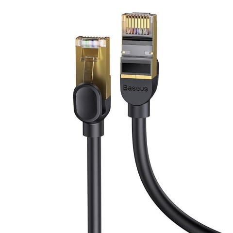 Kabel sieciowy Baseus Ethernet RJ45, 10Gbps, 1.5m (czarny) Kabel sieciowy Baseus Ethernet RJ45, 10Gbps, 1.5m (czarny)