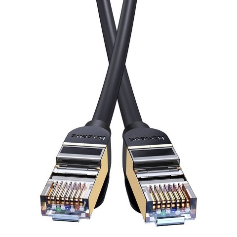 Kabel sieciowy Baseus Ethernet RJ45, 10Gbps, 1.5m (czarny) Kabel sieciowy Baseus Ethernet RJ45, 10Gbps, 1.5m (czarny)