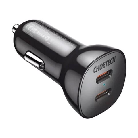 Ładowarka samochodowa Choetech TC0008 40W 2x USB-C Ładowarka samochodowa Choetech TC0008 40W 2x USB-C