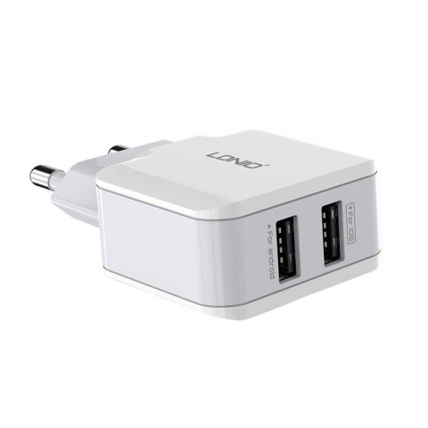 Ładowarka sieciowa LDNIO A2202, 2x USB, 12W (biała) Ładowarka sieciowa LDNIO A2202, 2x USB, 12W (biała)