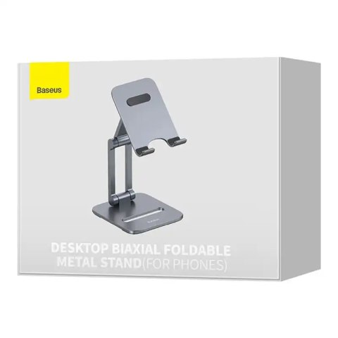 Podstawka stojak uchwyt Baseus Biaxial na telefon (szara)