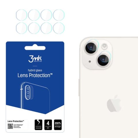 3mk Lens Protection - Szkło na obiektyw aparatu iPhone 15 (4 zestawy) 3mk Lens Protection - Szkło na obiektyw aparatu iPhone 15 (4 zestawy)