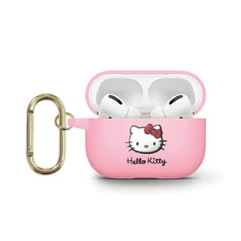 Hello Kitty Silicone 3D Kitty Head - Etui AirPods 3 (różowy) Hello Kitty Silicone 3D Kitty Head - Etui AirPods 3 (różowy)