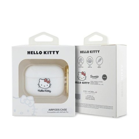 Hello Kitty Silicone 3D Kitty Head - Etui AirPods Pro (biały) Hello Kitty Silicone 3D Kitty Head - Etui AirPods Pro (biały)