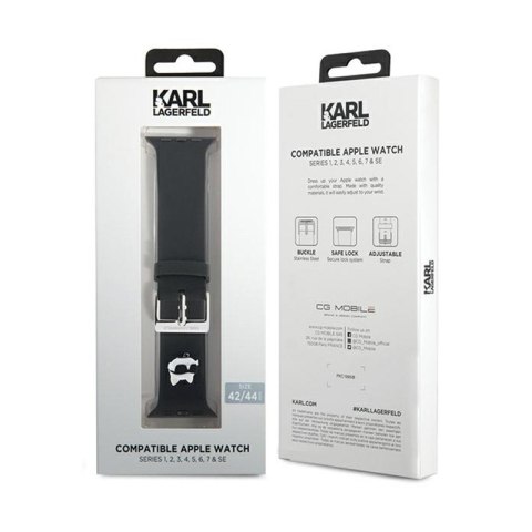 Karl Lagerfeld 3D Rubber Choupette Head NFT - Pasek do Apple Watch 42/44/45/49 mm (czarny) Karl Lagerfeld 3D Rubber Choupette Head NFT - Pasek do Apple Watch 42/44/45/49 mm (czarny)