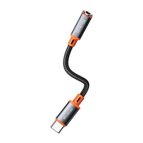 Adapter audio USB-C do AUX mini jack 3.5mm Mcdodo CA-7561, DAC, 0.11m (czarny) Adapter audio USB-C do AUX mini jack 3.5mm Mcdodo CA-7561, DAC, 0.11m (czarny)