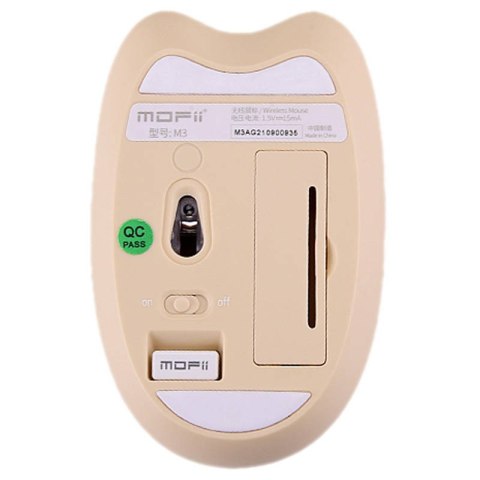 Bezprzewodowa mysz MOFII M3DM (beżowa) Bezprzewodowa mysz MOFII M3DM (beżowa)