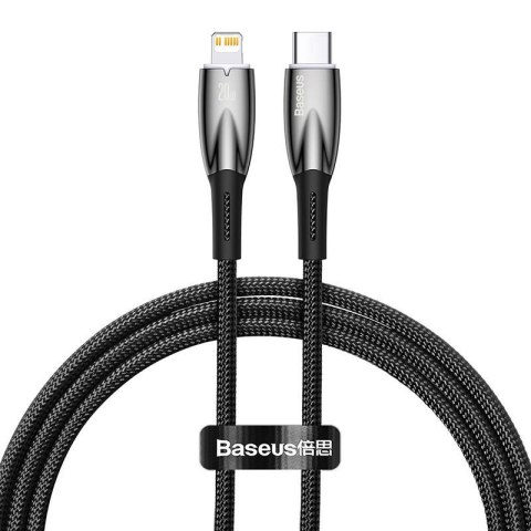 Kabel USB-C do Lightning Baseus Glimmer, 20W, 1m (czarny) Kabel USB-C do Lightning Baseus Glimmer, 20W, 1m (czarny)