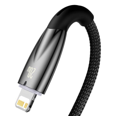 Kabel USB-C do Lightning Baseus Glimmer, 20W, 1m (czarny) Kabel USB-C do Lightning Baseus Glimmer, 20W, 1m (czarny)