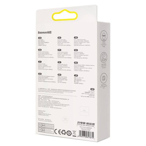 Kabel USB-C do Lightning Baseus Glimmer, 20W, 1m (czarny) Kabel USB-C do Lightning Baseus Glimmer, 20W, 1m (czarny)