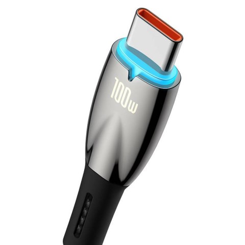 Kabel USB do USB-C Baseus Glimmer, 100W, 1m (czarny) Kabel USB do USB-C Baseus Glimmer, 100W, 1m (czarny)