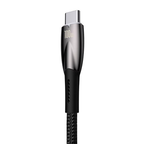 Kabel USB do USB-C Baseus Glimmer, 100W, 2m (czarny) Kabel USB do USB-C Baseus Glimmer, 100W, 2m (czarny)