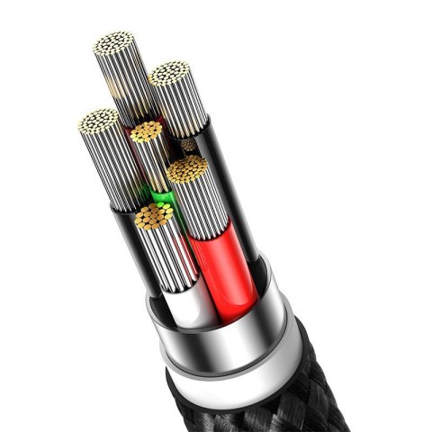 Kabel USB do USB-C Baseus Glimmer, 100W, 2m (czarny) Kabel USB do USB-C Baseus Glimmer, 100W, 2m (czarny)