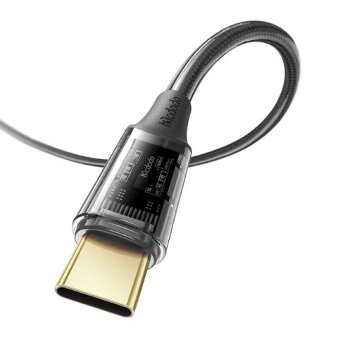 Kabel USB do USB-C, Mcdodo CA-2090, 6A, 1.2m (czarny) Kabel USB do USB-C, Mcdodo CA-2090, 6A, 1.2m (czarny)