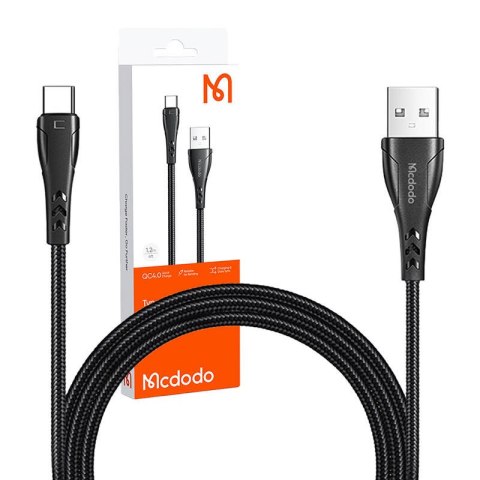Kabel USB do USB-C, Mcdodo CA-7461, 1.2m (czarny) Kabel USB do USB-C, Mcdodo CA-7461, 1.2m (czarny)