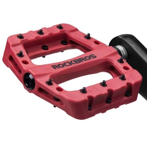 Pedały rowerowe, platformowe, nylon Rockbros 2017-12CRD (czerwone) Pedały rowerowe, platformowe, nylon Rockbros 2017-12CRD (czerwone)