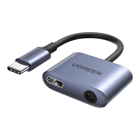 Adapter audio UGREEN CM231 USB-C do mini jack 3.5mm (szary) Adapter audio UGREEN CM231 USB-C do mini jack 3.5mm (szary)