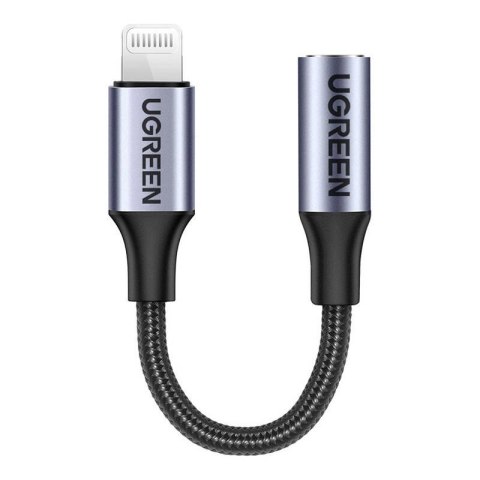 Adapter audio Ugreen US211 Lightning do Mini Jack 3.5mm 0.1m (czarny) Adapter audio Ugreen US211 Lightning do Mini Jack 3.5mm 0.1m (czarny)