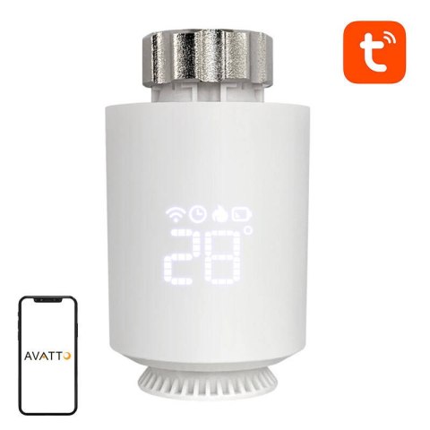 Inteligentna głowica termostatyczna Avatto TRV06 Zigbee 3.0 TUYA Inteligentna głowica termostatyczna Avatto TRV06 Zigbee 3.0 TUYA