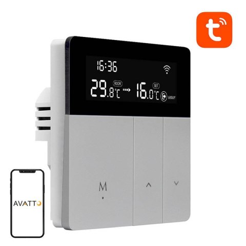 Inteligentny termostat Avatto WT50 podgrzewacz wody 3A WiFi TUYA Inteligentny termostat Avatto WT50 podgrzewacz wody 3A WiFi TUYA