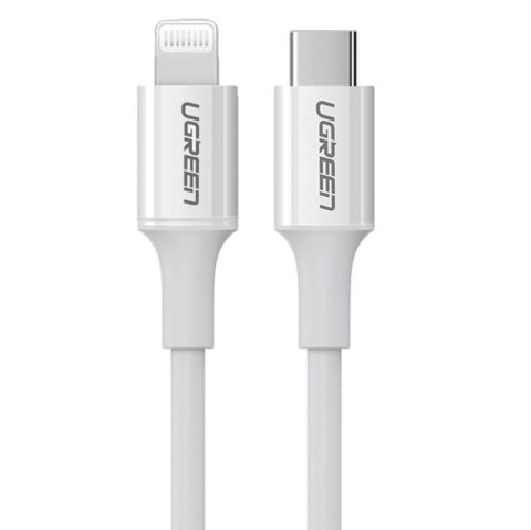 Kabel Lightning do USB-C UGREEN 3A US171, 1.5m (biały) Kabel Lightning do USB-C UGREEN 3A US171, 1.5m (biały)
