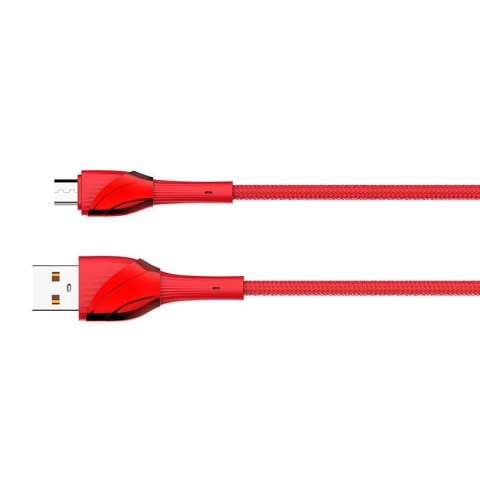 Kabel USB - Micro USB LDNIO LS662 2m, 30W (czerwony) Kabel USB - Micro USB LDNIO LS662 2m, 30W (czerwony)