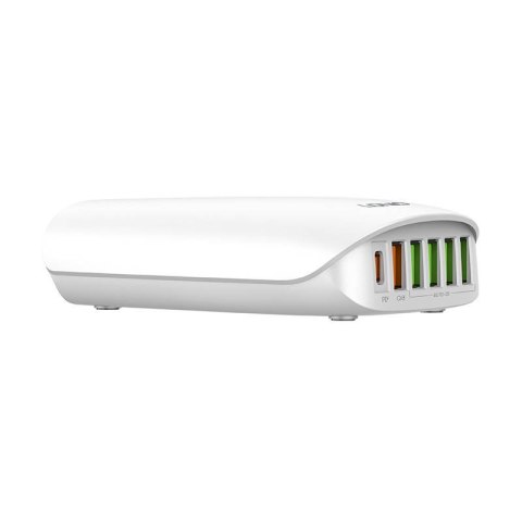 Ładowarka sieciowa LDNIO A6573C EU 5USB, USB-C 65W + Przewód zasilający Ładowarka sieciowa LDNIO A6573C EU 5USB, USB-C 65W + Przewód zasilający