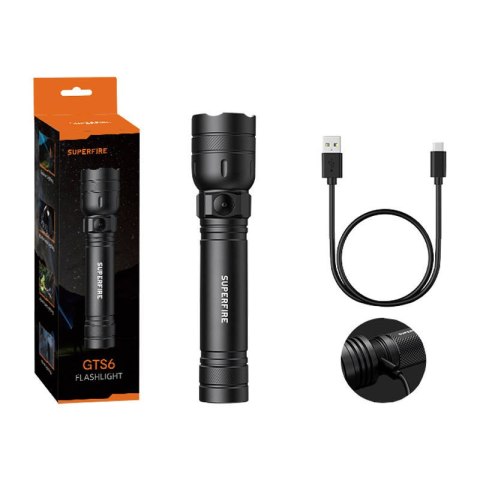 Latarka Superfire GTS6, 360lm, USB-C Latarka Superfire GTS6, 360lm, USB-C