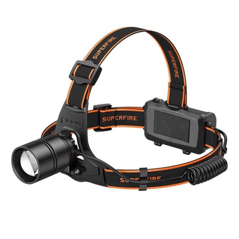 Latarka czołowa Superfire HL71, 500lm, USB Latarka czołowa Superfire HL71, 500lm, USB