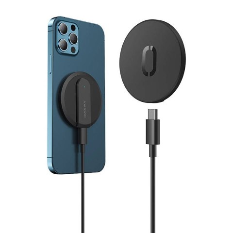 Magnetyczna ładowarka indukcyjna Joyroom JR-A28, ultra cienka, 15W (czarna) Magnetyczna ładowarka indukcyjna Joyroom JR-A28, ultra cienka, 15W (czarna)