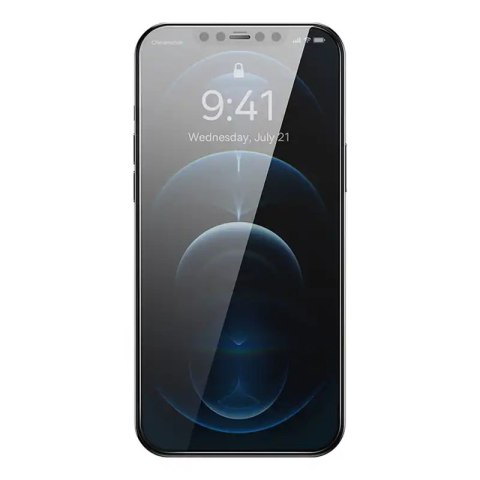 Szkło hartowane z filtrem prywatyzującym 0.3mm Baseus do iPhone 12 Pro Max