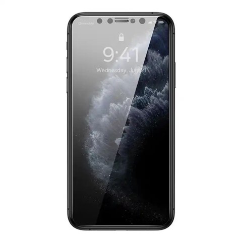 Szkło hartowane z filtrem prywatyzującym 0.3mm Baseus do iPhone XS Max/11 Pro Max