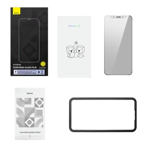 Szkło hartowane z filtrem prywatyzującym 0.3mm Baseus do iPhone XS Max/11 Pro Max