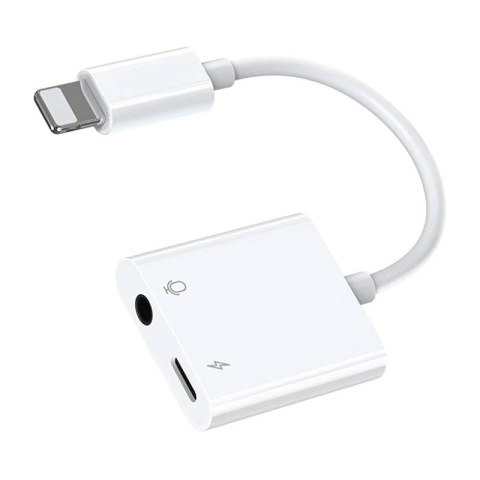 Adapter Audio Lightning / 3.5 mm Joyroom S - Y105 (biały) Adapter Audio Lightning / 3.5 mm Joyroom S - Y105 (biały)