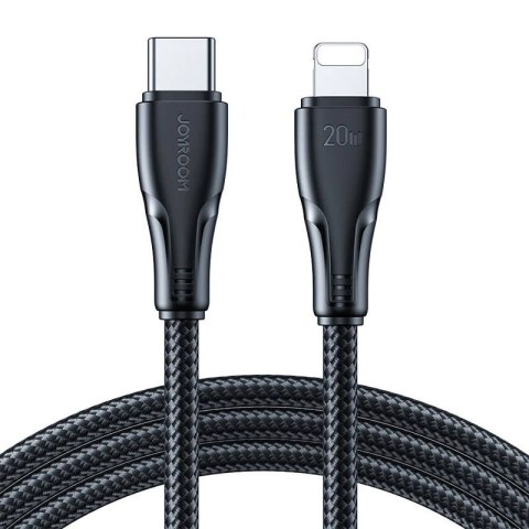 Kabel USB Surpass Typ C Lightning 3m Joyroom S-CL020A11 (czarny) Kabel USB Surpass Typ C Lightning 3m Joyroom S-CL020A11 (czarny)