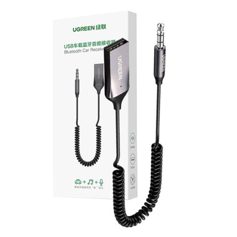 Odbiornik samochodowy Bluetooth UGREEN 70601B (szary) Odbiornik samochodowy Bluetooth UGREEN 70601B (szary)