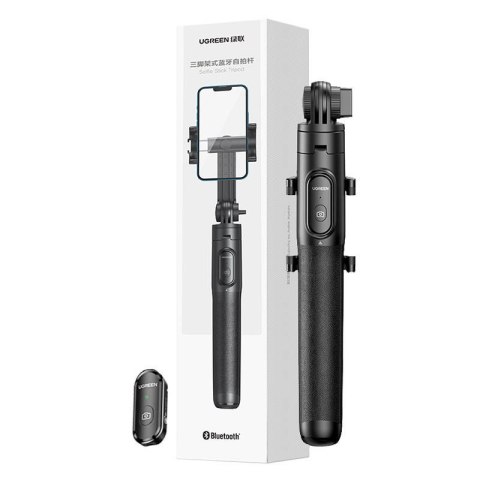 Selfie stick tripod z pilotem Bluetooth UGREEN 15062 (czarny) Selfie stick tripod z pilotem Bluetooth UGREEN 15062 (czarny)