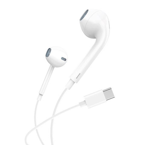Słuchawki douszne, przewodowe Foneng T15, USB-C, 1.2m (białe) Słuchawki douszne, przewodowe Foneng T15, USB-C, 1.2m (białe)