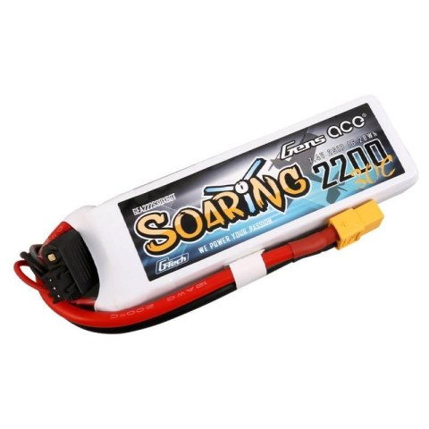 Akumulator Gens Ace G-Tech Soaring 2200mAh 7.4V 30C 2S1P XT60 Akumulator Gens Ace G-Tech Soaring 2200mAh 7.4V 30C 2S1P XT60