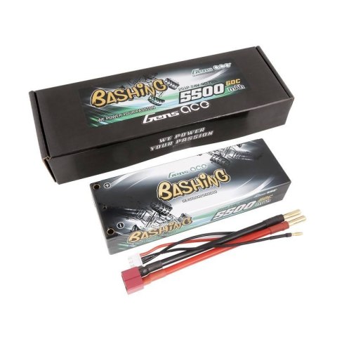 Akumulator Lipo Gens ace 5500mAh 2S 7.4V 60C HardCase RC 10# car z T-plug Akumulator Lipo Gens ace 5500mAh 2S 7.4V 60C HardCase RC 10# car z T-plug