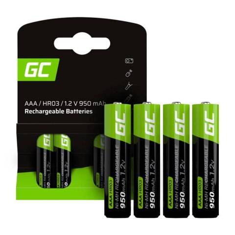 Green Cell Baterie Akumulatorki Paluszki 4x AAA HR03 950mAh Green Cell Baterie Akumulatorki Paluszki 4x AAA HR03 950mAh