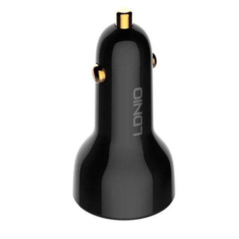 Ładowarka samochodowa LDNIO C101, USB + USB-C, 100W + kabel USB-C do Lightning (czarna) Ładowarka samochodowa LDNIO C101, USB + USB-C, 100W + kabel USB-C do Lightning (czarna)
